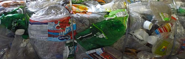 image of crushed bottles